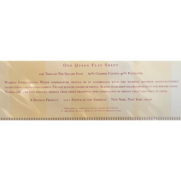 NOS MARIO BUATTA 80’s ViNtAgE Queen 🌷 Flat sheet - Picture 4 of 5